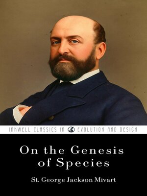 cover image of On the Genesis of Species